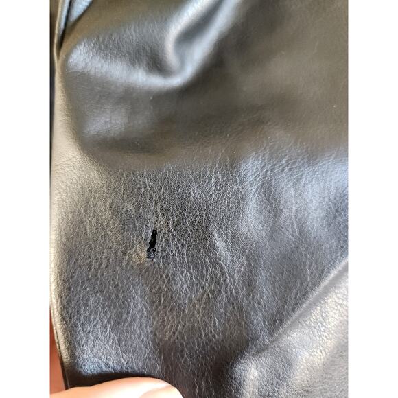 Beware Grunge Women's Faux Leather Lace-Up Long Jacket-XL - Picture 5 of 10